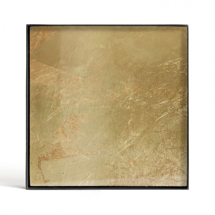 Ethnicraft Gold Leaf Glass Valet Tray W16/D16/H3cm – Gold Leaf