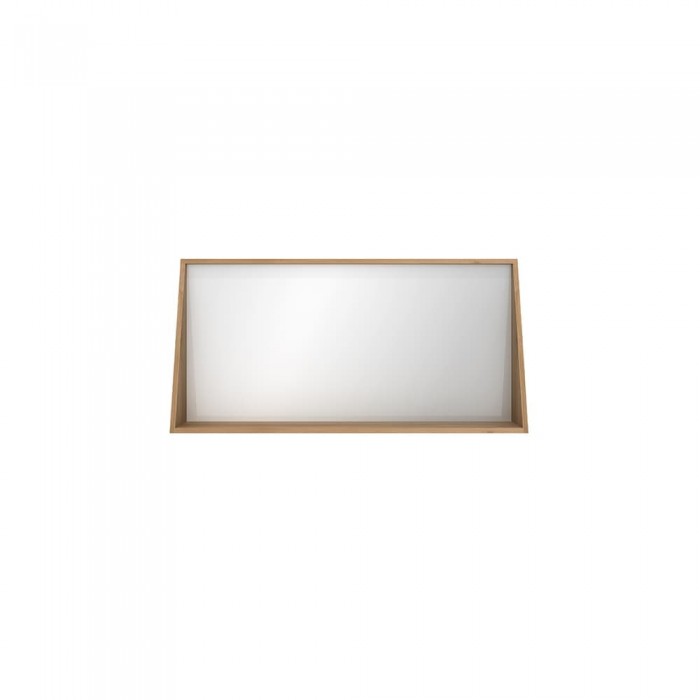 Ethnicraft Oak Qualitime Wall Mirror W140/D17/H70cm - Solid Oak