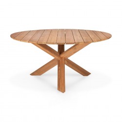 Ethnicraft Teak Circle Outdoor dining table 136/76