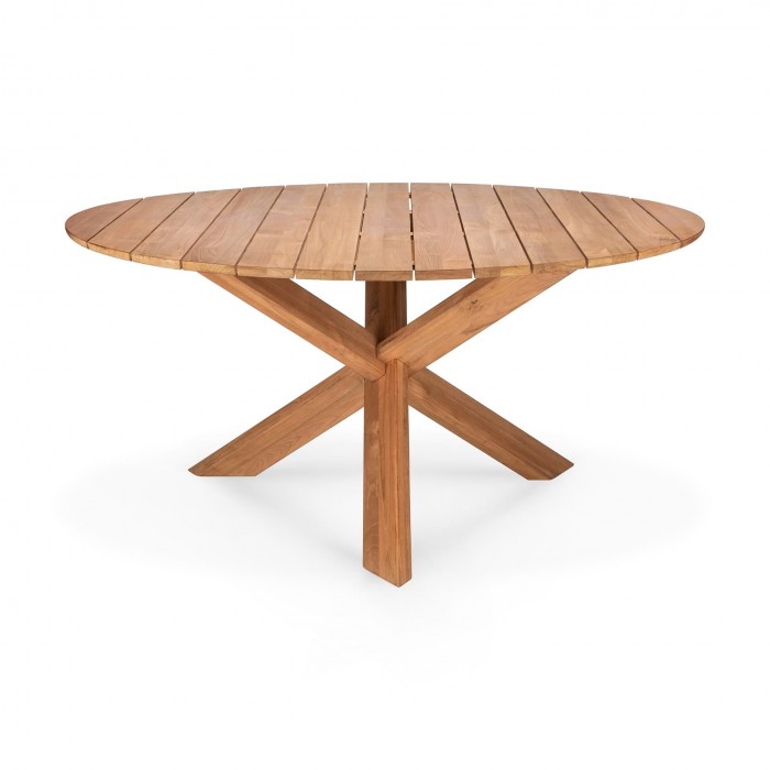 Ethnicraft Teak Circle Outdoor dining table 136/76