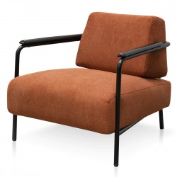 Eliza Fabric Armchair – 78cm- Black Legs