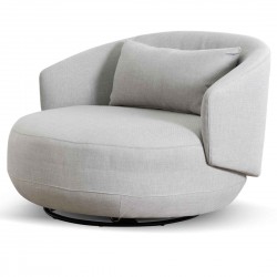 Noel Fabric Armchair – 120cm - Light Texture Grey