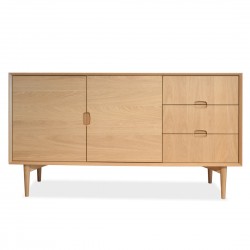 Ace Scandinavian Buffet Cabinet – Natural – 155cm – 3 Drawers