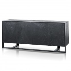 Cyril Sideboard and Buffet - Full Black – 186cm