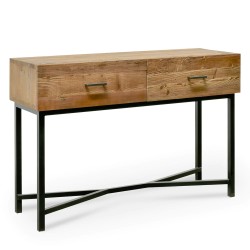 Danny Reclaimed Pine Console Table – 120cm - 2 Drawers