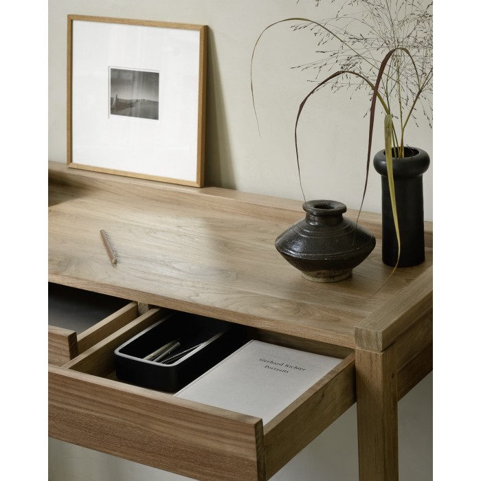 Ethnicraft Teak Frame Desk W120xD43x82cm – 2 Drawers – FSC Certified Solid Teak-14066