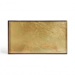 Ethnicraft Gold Leaf Glass Valet Tray W31/D17/H3cm – Gold Leaf