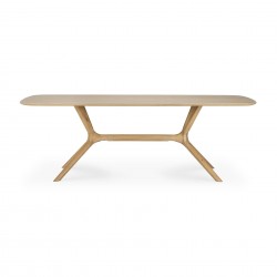 Ethnicraft Oak X Dining Table W224/D100/H76cm – Solid Oak