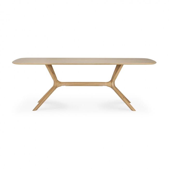 Ethnicraft Oak X Dining Table W224/D100/H76cm – Solid Oak