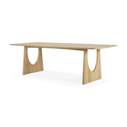 Ethnicraft Oak Geometric dining table 250 x 100cm-Ethnicraft