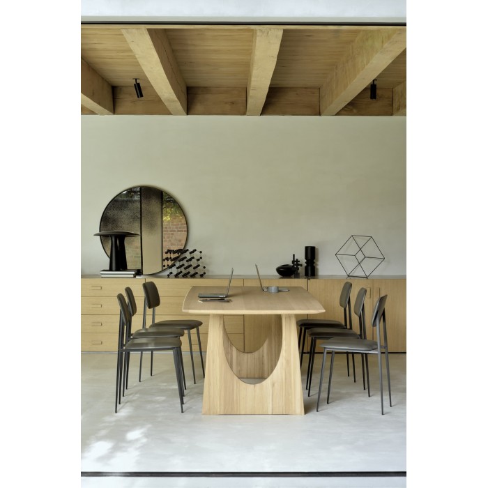 Ethnicraft Oak Geometric dining table 250 x 100cm-55013