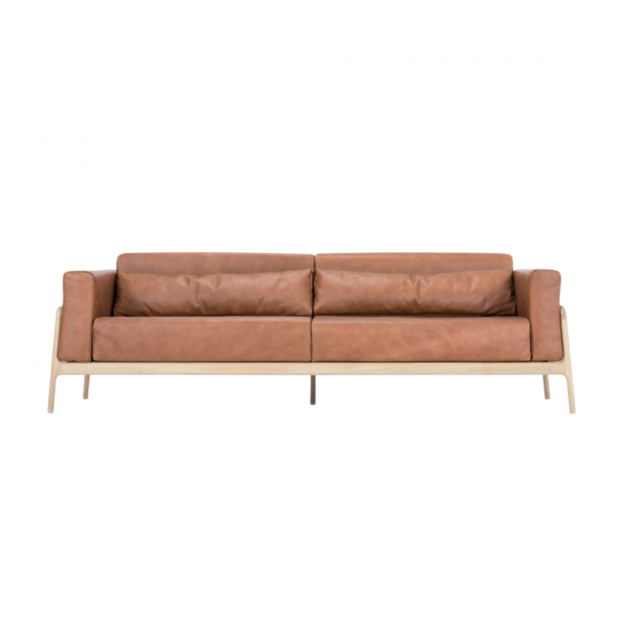 Fawn Sofa 3 Plus Seater W240/D86/H73cm  – Whisky - Gazzda-088-00006