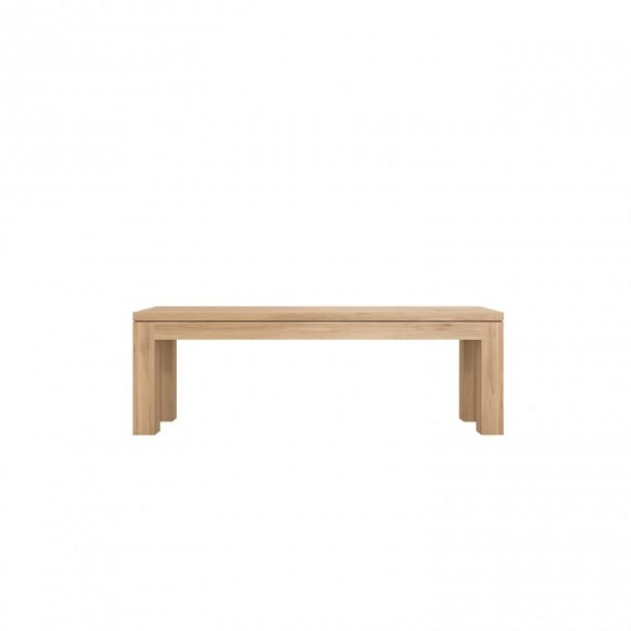 Ethnicraft Oak Straight Bench W140xD35xH45cm – Solid Oak-50385
