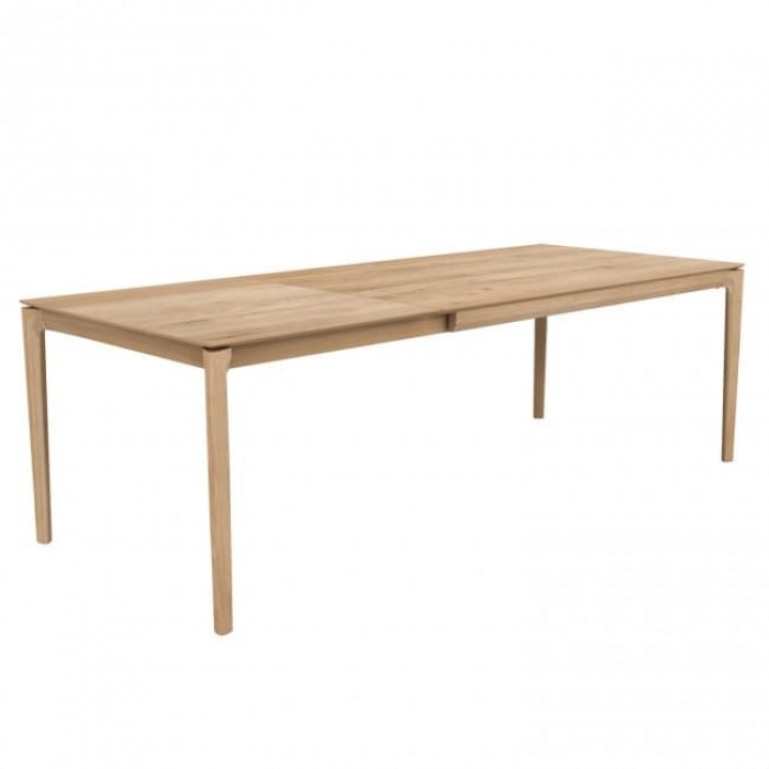 Ethnicraft Oak Bok Extendable Dining Table W140-220/D90/H76cm - Solid Oak-51502