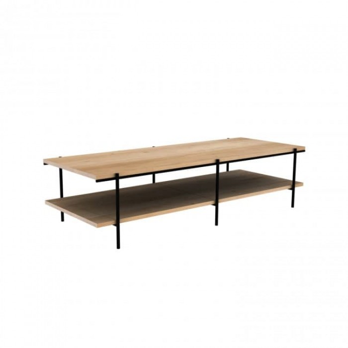 Ethnicraft Oak Rise coffee table, W100xD100xH37cm – Solid Oak