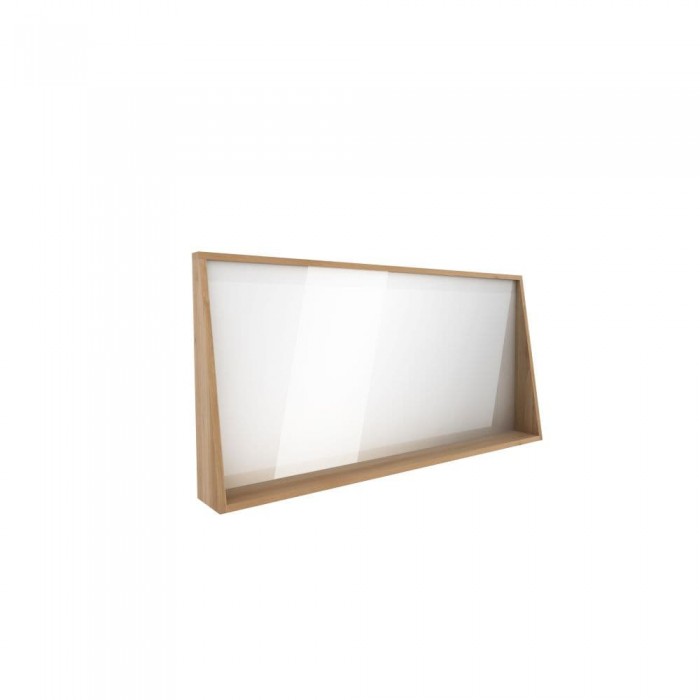 Ethnicraft Oak Qualitime Wall Mirror W140/D17/H70cm - Solid Oak-58075