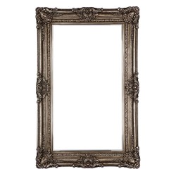 Alexandra Floor Mirror - Antique Silver