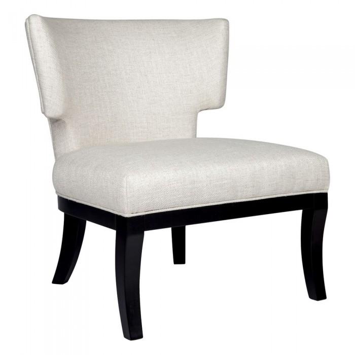 Odette Winged Occasional Chair - Natural Linen-32926