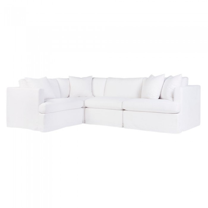 Birkshire Slip Cover Modular Sofa - White Linen Option 2-B32727