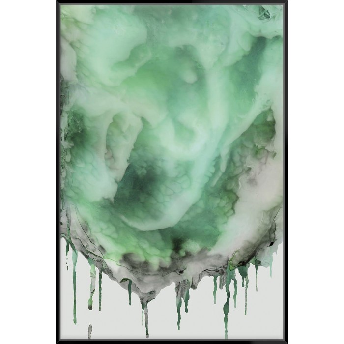 Dripping In Green - Canvas
