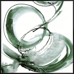 Green Caligraphy III - Canvas