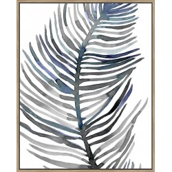 Blue Feathered Palm III - Canvas