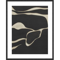 Tides In Sepia III 124x99cm / Black Timber With Woodgrain