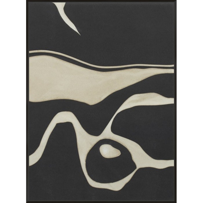 Tides In Sepia I Canvas 153x115cm / Black, Smooth