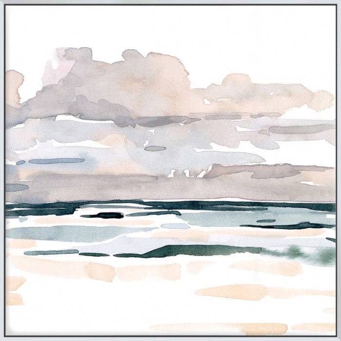Soft Coastal Abstract I  - Canvas 103x103cm